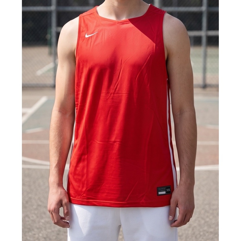 NIKE Basketball Jersey Mens XXL DN5212-658 Reversible Red White Dri-FIT Mesh NEW
